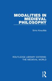 book Modalities in Medieval Philosophy