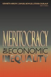 book Meritocracy and Economic Inequality