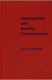 book Metacognition and Reading Comprehension