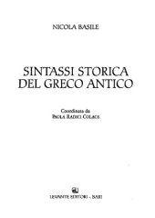 book Sintassi storica del greco antico