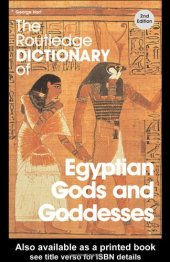 book The Routledge Dictionary of Egyptian Gods and Goddesses 