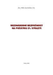 book Mezinárodní bezpečnost na počátku 21. století