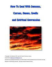 book How To Deal With Demons, Curses, Hexes, Spells and Spiritual Oppression