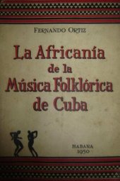 book La africanía de la música folklórica de Cuba