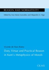 book Duty, virtue and practical reason in Kant's metaphysics of morals