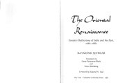 book The_Oriental_Renaissance