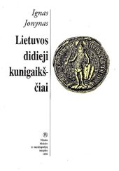 book Lietuvos didieji kunigaikščiai