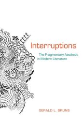 book Interruptions: The Fragmentary Aesthetic in Modern Literature