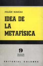 book Idea de la Metafísica