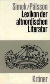 book Lexikon der altnordischen Literatur