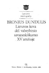 book Lietuvos kova dėl valstybinio savarankiškumo XV amžiuje