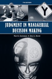 book Judgment in Managerial Decision Making