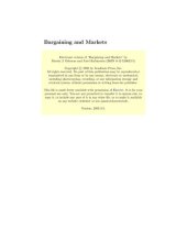 book Bargaining and Markets