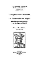 book Les incertitudes de Virgile: contributions épicuriennes à la théologie de l'Énéide