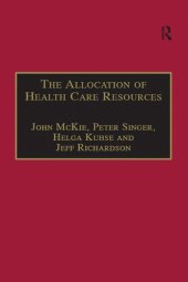 book The Allocation of Health Care Resources