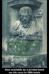 book Medieval Philosophy and the Classical Tradition