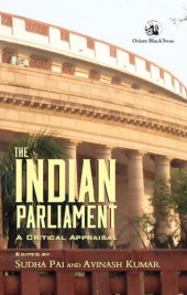 book The Indian Parliament: A Critical Appraisal