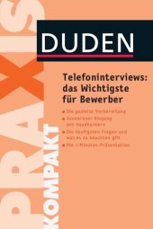 book Telefoninterviews: das Wichtigste für Bewerber