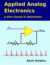 book Applied Analog Electronics: a first course in electronics