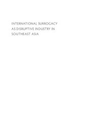 book International Surrogacy as Disruptive Industry in Southeast Asia