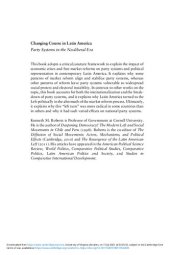 book Changing course in Latin America : party systems in the neoliberal era