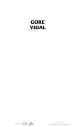 book Gore Vidal: A Critical Companion