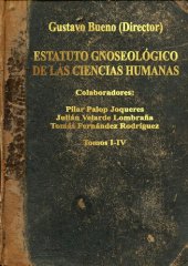 book Estatuto Gnoseologico de las Ciencias Humanas