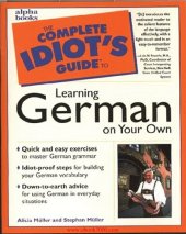 book The Complete Idiot's Guide to Learning German on Your Own