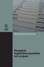 book Pesquisas linguísticas pautadas em corpora