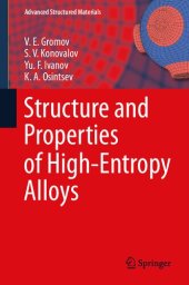 book Structure and Properties of High-Entropy Alloys