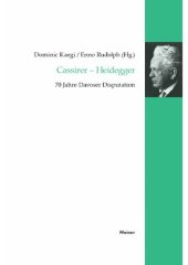 book Cassirer - Heidegger: 70 Jahre Davoser Disputation