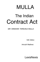 book MULLA The Indian Contract Act SIR DINSHAW FARDUNJI MULLA