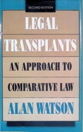 book Legal transplants: an approach to comparative law