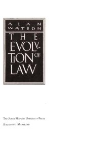 book The evolution of law