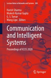 book Communication and Intelligent Systems: Proceedings of ICCIS 2020