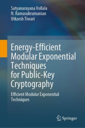 book Energy-Efficient Modular Exponential Techniques for Public-Key Cryptography: Efficient Modular Exponential Techniques