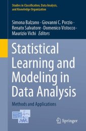 book Statistical Learning and Modeling in Data Analysis: Methods and Applications