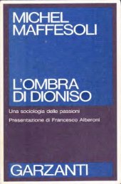 book L'ombra di Dioniso. Una sociologia delle passioni