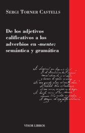 book De los adjetivos calificativos a los adverbios en -mente