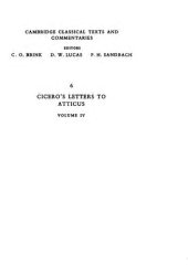 book Cicero's letters to Atticus. Volume IV, 49 B.C., 133-210 (Books VII.10 - X)