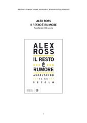 book Il resto è rumore. Ascoltando il XX secolo