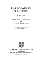 book The Annals of Tacitus: Volume 2, Annals 1.55-81 and Annals 2