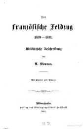 book Der französische Feldzug 1870-1871. Militärische Beschreibung