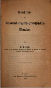 book Geschichte des brandenburgisch-preussischen Staates