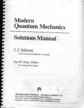 book Modern Quantum Mechanics. Solutions Manual