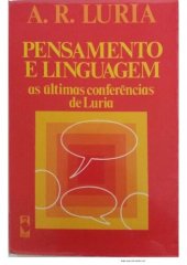 book Pensamento e linguagem: as últimas conferências de Luria