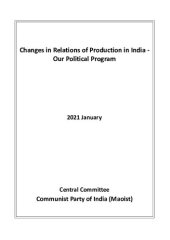 book Changes in Relations of Production in India - Our Political Program