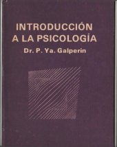 book Introducción a la psicología