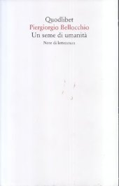 book Un seme di umanità. Note di letteratura