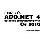 book Murach's ADO.NET 4 Database Programming with C# 2010